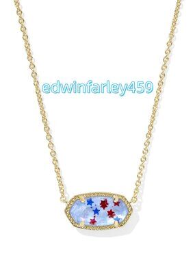 Elisa Gold Short Pendant Necklace